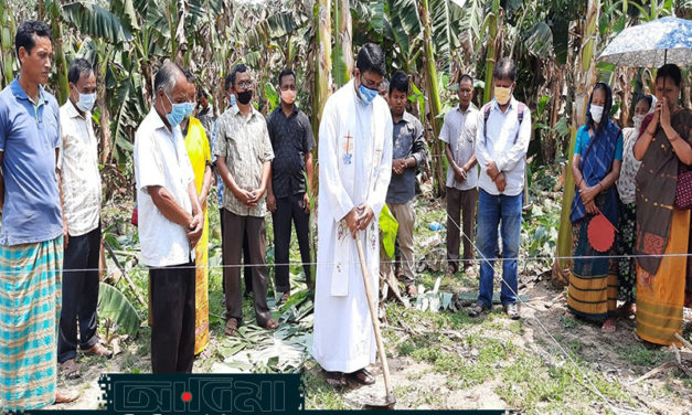 মধুপুরের জলই’য়ে “যীশুর মুখচ্ছবি ক্যাথলিক গীর্জা” নির্মাণ কাজ উদ্বোধন 